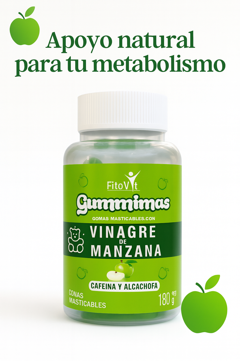 Fitovit Gummimas – Energía, Digestión y Control Natural 🍏✨