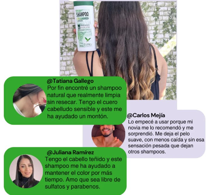 ZAMIA SHAMPOO CRECIMIENTO ACELERADO + ANTICASPA
