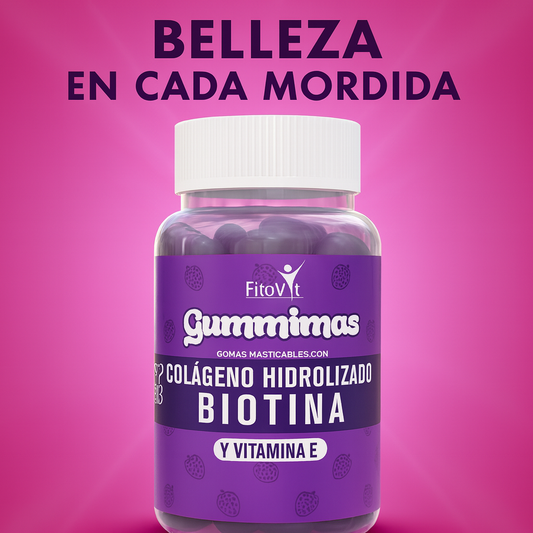 Fitovit Gummimas Colágeno + Biotina – Belleza desde el Interior 🍓✨