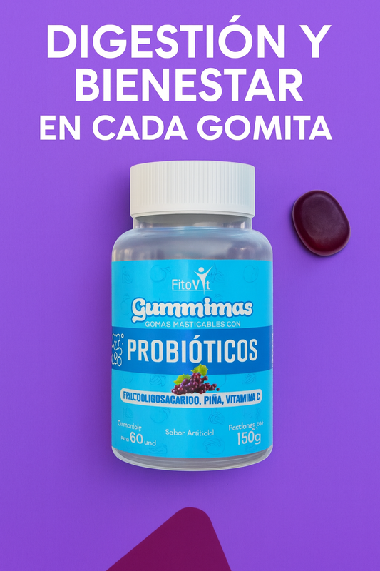 Fitovit Gummimas Probióticos – Digestión e Inmunidad Natural 🍇🌿