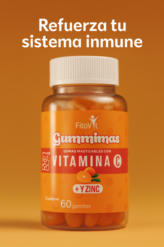 Fitovit Gummimas Vitamina C + Zinc – Defensas y Energía Diaria 🍊💪