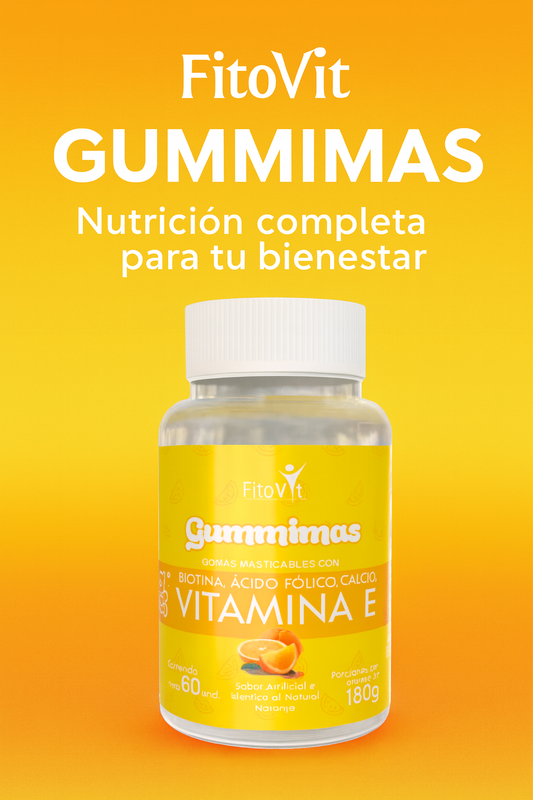 Fitovit Gummimas Vitamina E – Belleza y Energía desde Adentro 🍊✨